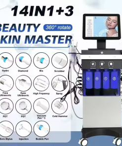 Profesionalni HydraFacial aparat 15 u 1 za dubinsko čišćenje, hidrataciju i anti-age tretmane kože u kozmetičkim salonima.